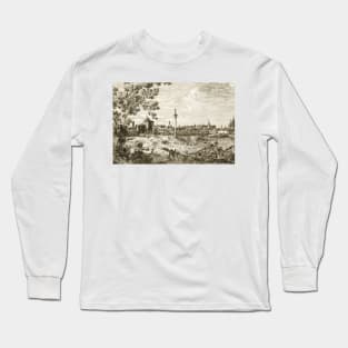 Imaginary View of Padua by Canaletto Long Sleeve T-Shirt